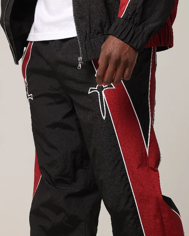 Saint Morta Boundary Track Jogger Black/Burgundy