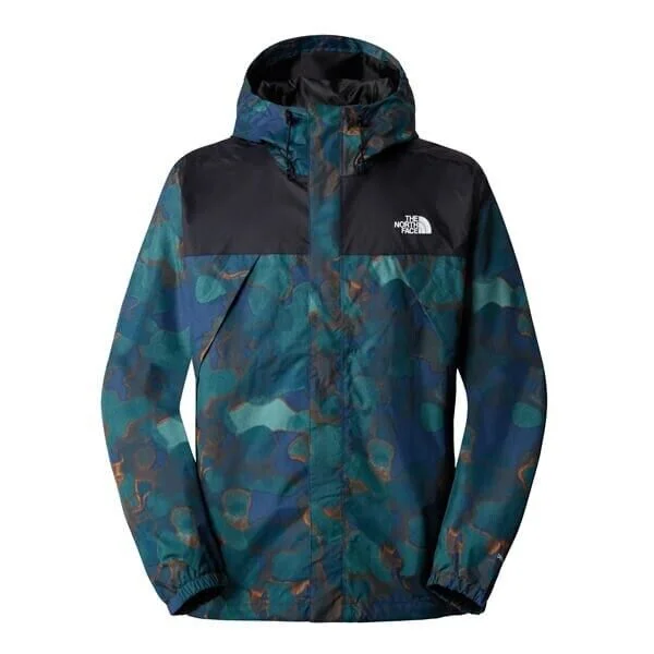 The North Face Antora NF0A7QEYO27 Jacket Men 3XL Navy Camo Nylon Full Zip CLO344