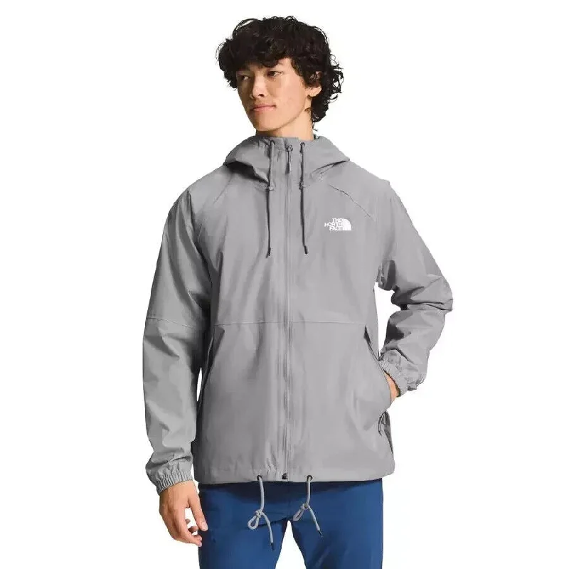 The North Face Antora NF0A7QF3A91 Rain Jacket Men's Gray Full Zip Hooded SGN955