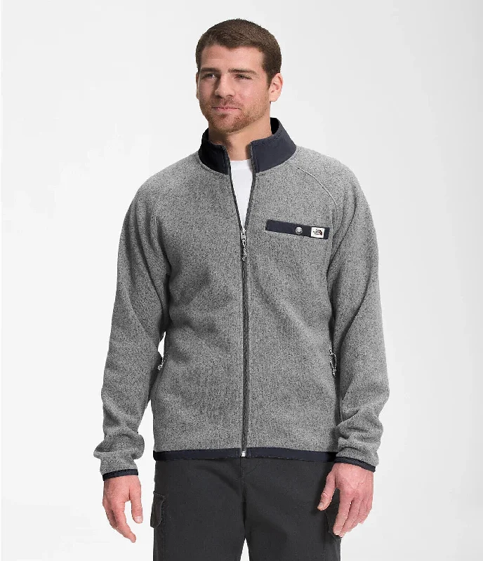 The North Face Gordon Lyons NF0A5GL1DYY Jacket Mens Gray Fleece Full Zip SGN1129