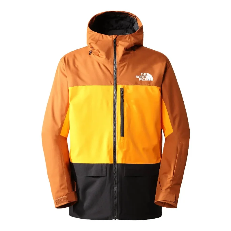 The North Face NF0A4QWX810 Men's Brown/Orange Long Sleeve Sickline Jacket DTF577