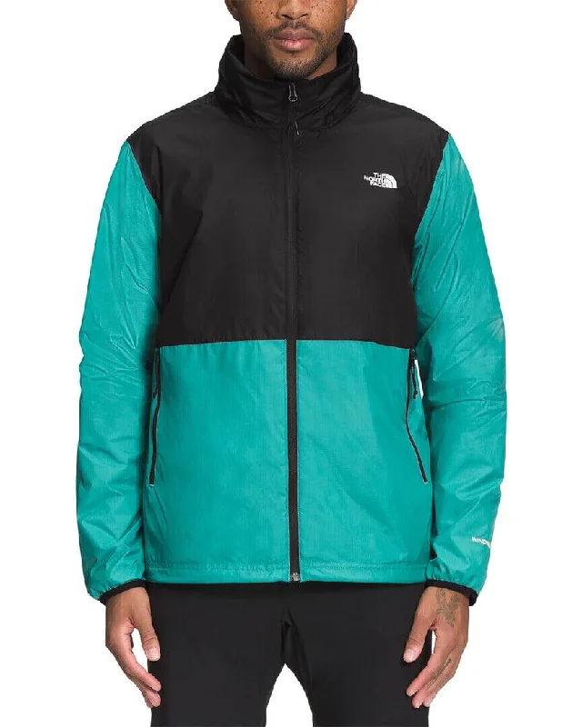 The North Face NF0A7QCX4HW Men's Black/Mint Full-Zip Alamosa Wind Jacket ONF1134