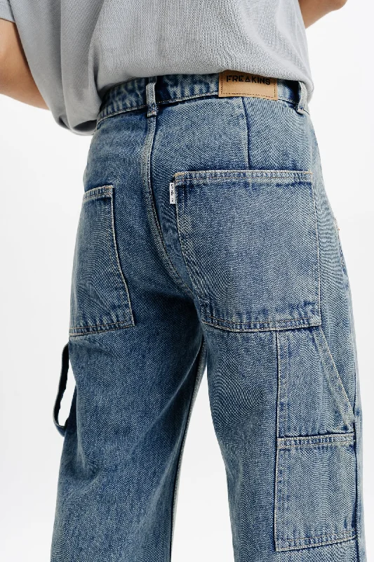 Washed Out Relaxed Men's Carpenter Jeans