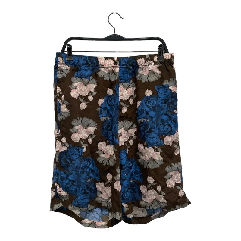 UNDERCOVER/Shorts/3/Cotton/BRW/Floral Pattern/ROSE/SKULL BERMUDA SHORT