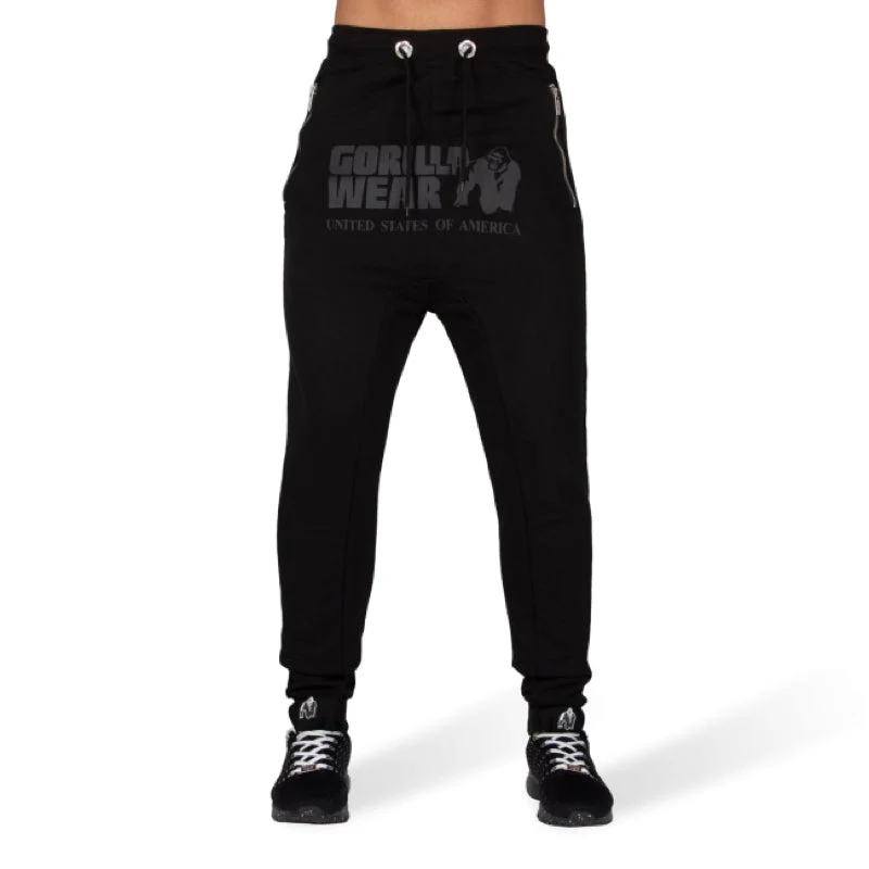 Alabama Drop Crotch Joggers - Black