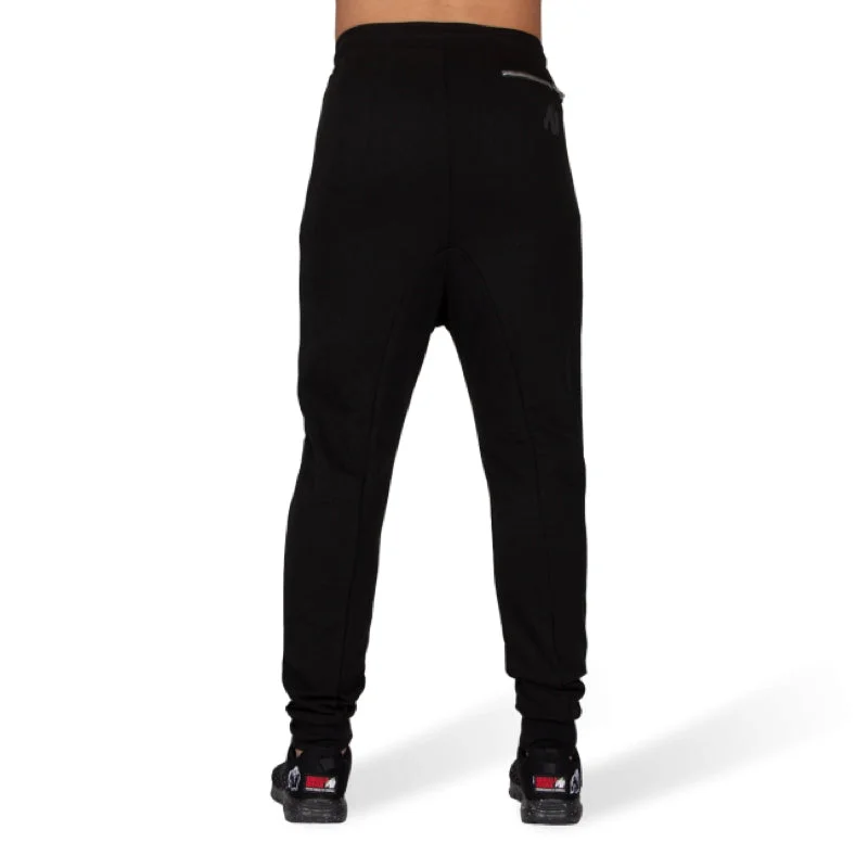 Alabama Drop Crotch Joggers - Black