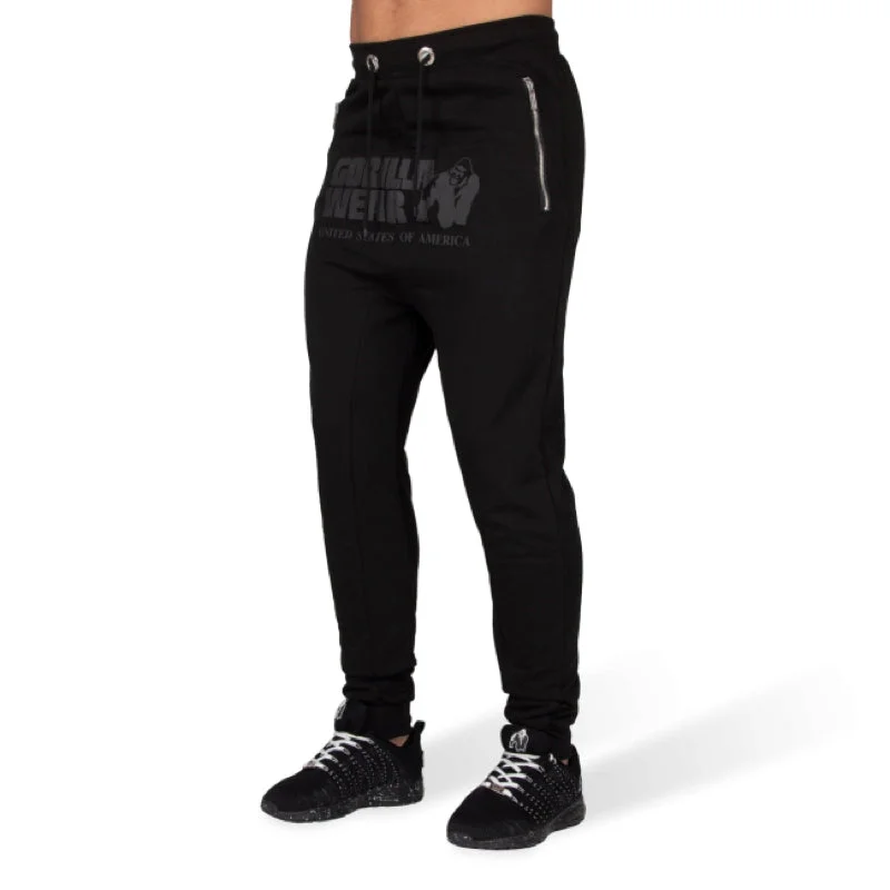 Alabama Drop Crotch Joggers - Black