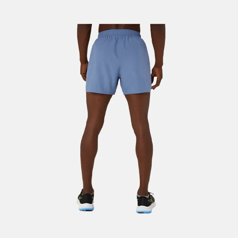 Asics Silver 5 Inch Men's Running Shorts- Denim Blue