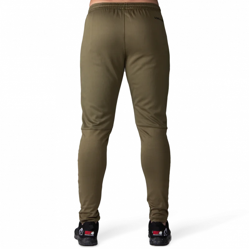 BALLINGER TRACK PANTS - ARMY GREEN/BLACK