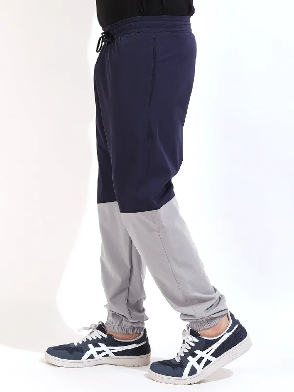 Navy Terry Lycra Trackpant