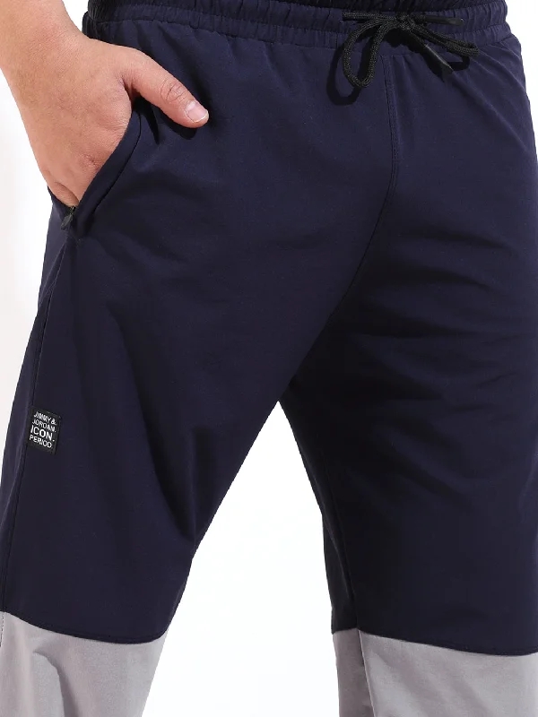 Navy Terry Lycra Trackpant