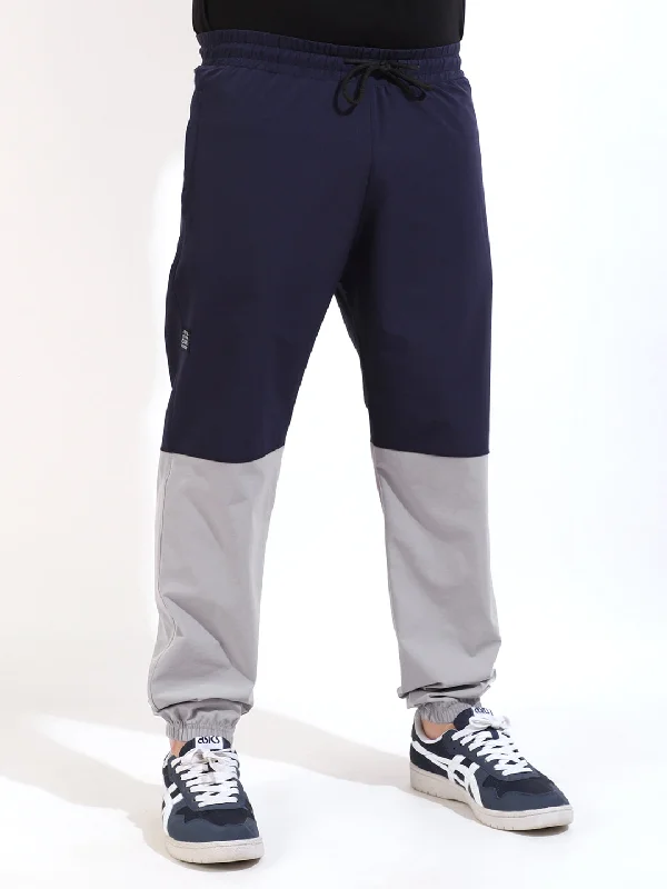 Navy Terry Lycra Trackpant