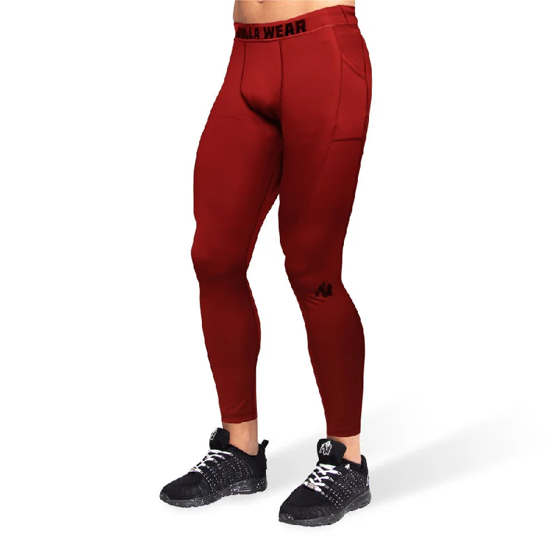 Smart Tights - Burgundy Red