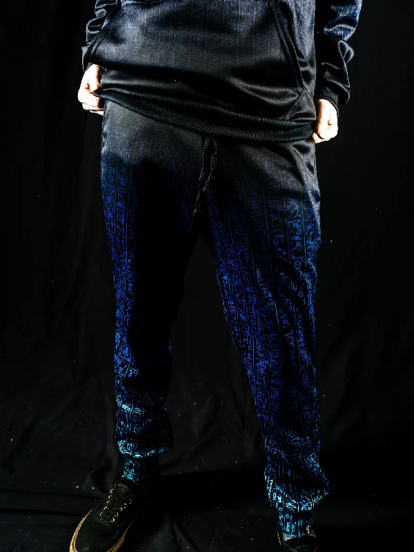 Egyptian Glyphs (Blue) Unisex Joggers