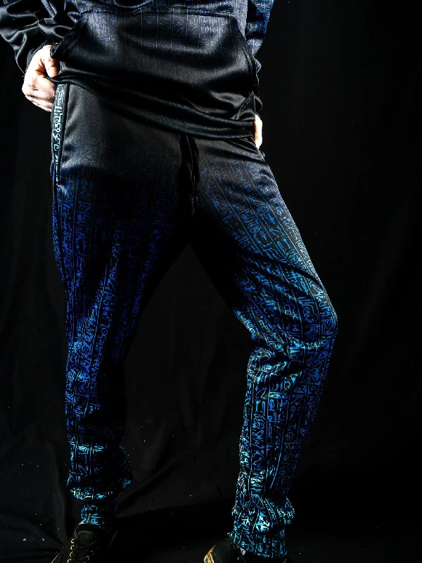 Egyptian Glyphs (Blue) Unisex Joggers