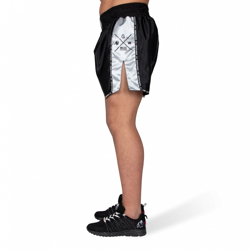 HENDERSON MUAY THAI / KICKBOXING SHORTS - BLACK/GRAY