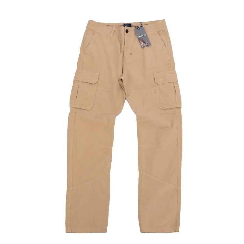 Joules Mens Beige Penington Cigar Cargo Trousers