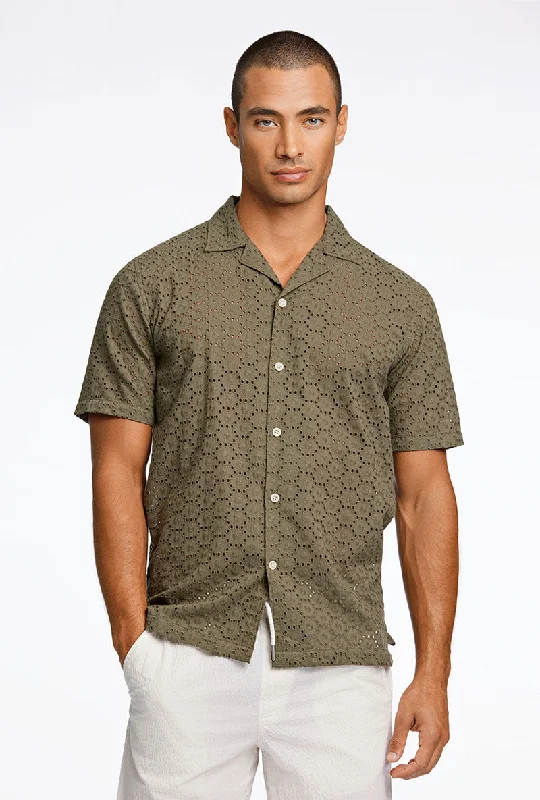 LINDBERGH EMBROIDERY SS SHIRT