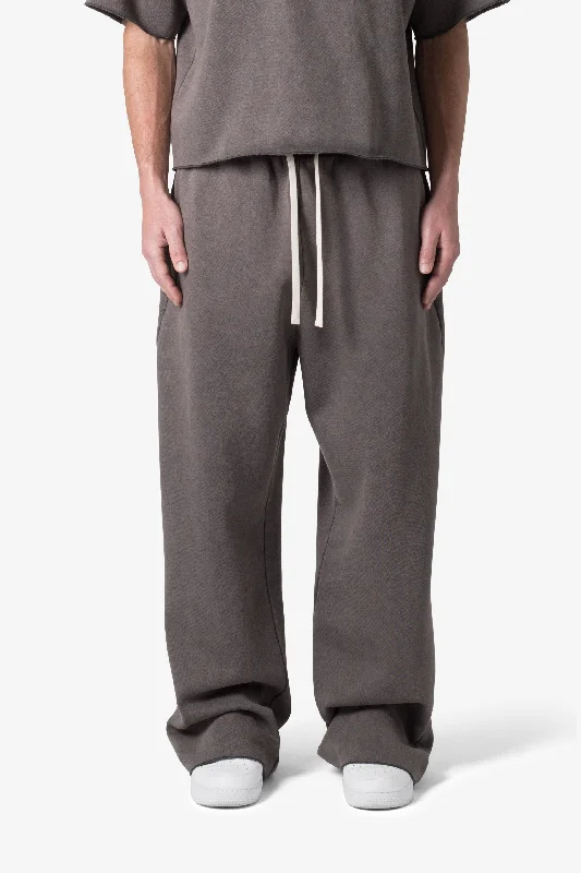 Washed Ultra Baggy Sweatpants - Washed Black