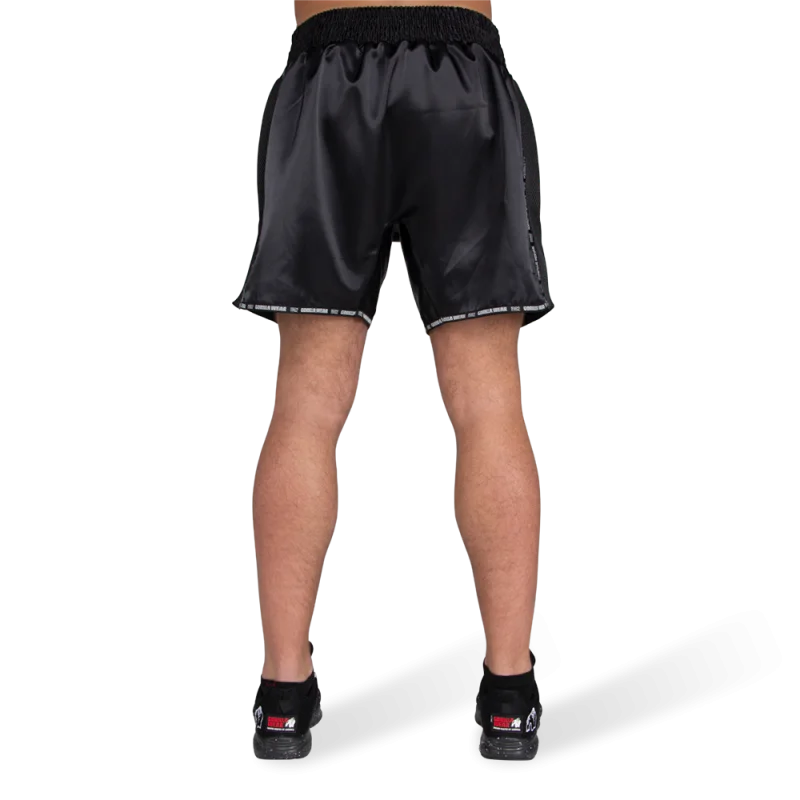 MURDO MUAY THAI / KICKBOXING SHORTS - BLACK/GRAY