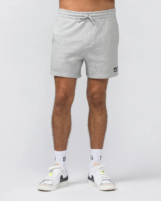 Muscle Nation | Sweat 5"" Shorts - Grey Marl