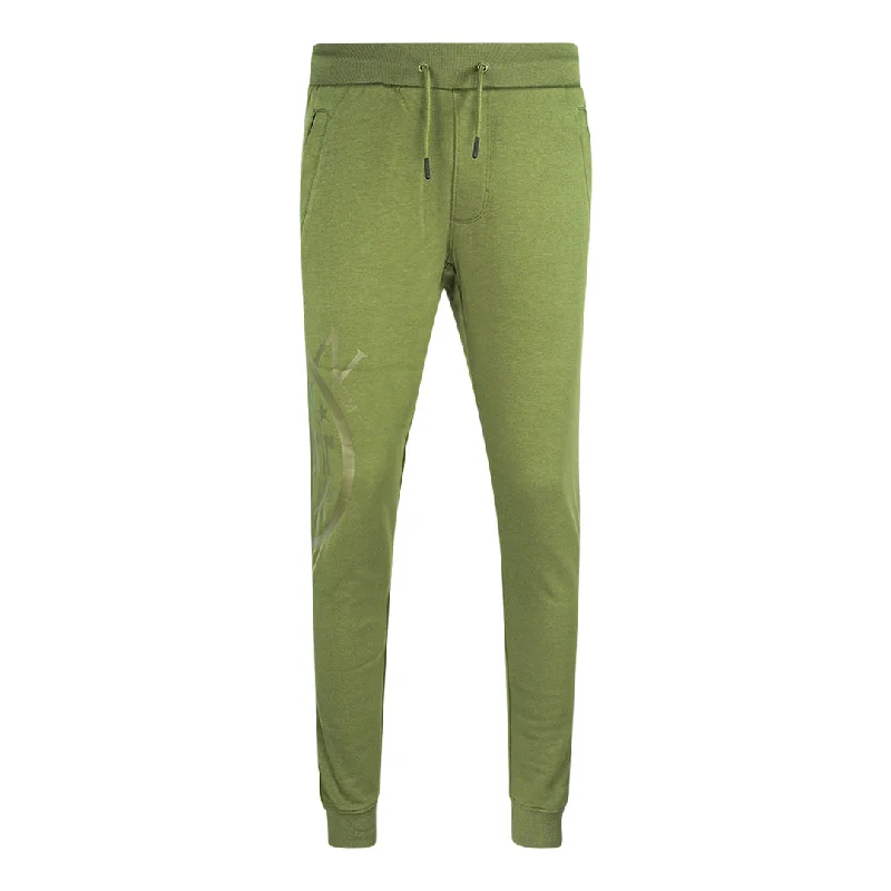 Plein Sport Equipment Logo Green Sweatpants