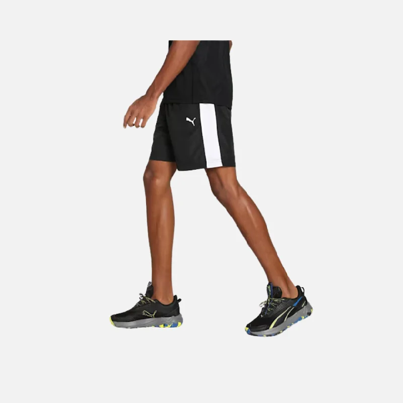 Puma Zippered Woven Men's Regular Fit Shorts -Black-cat