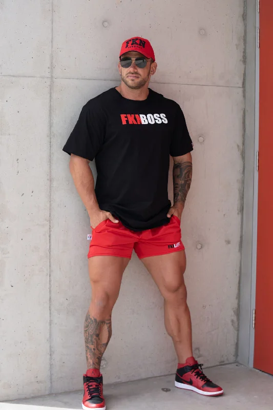 Relentless | Men's Gym Shorts | Red