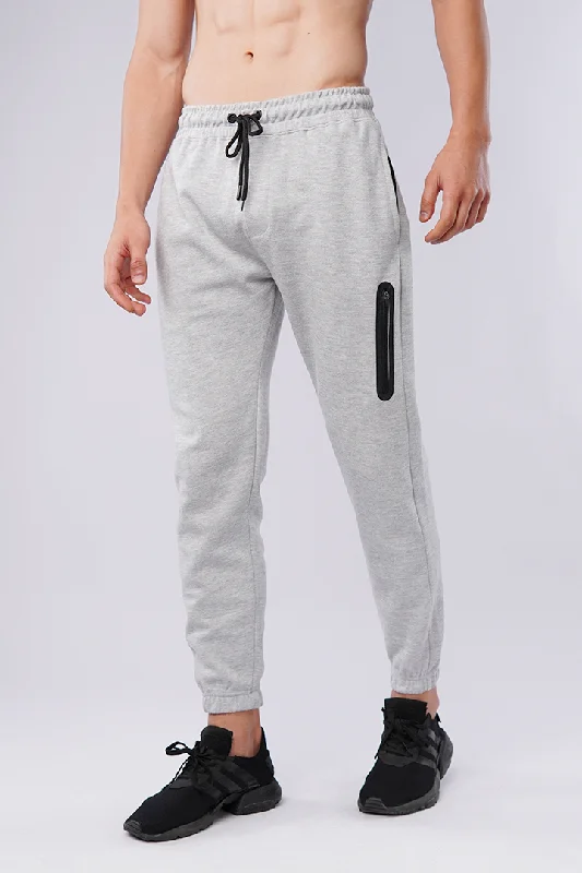 Terry Jogger Pants - Heather Grey