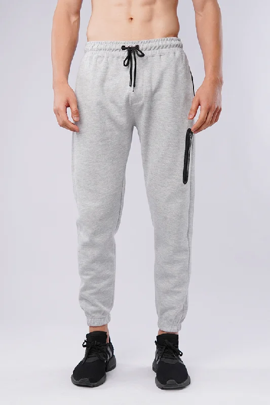 Terry Jogger Pants - Heather Grey