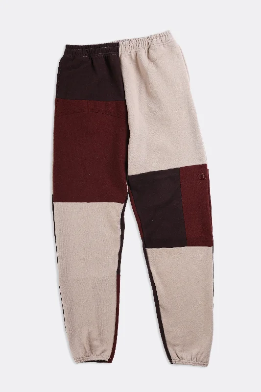 Unisex Patchwork Champion Sweatpants - Women-M, Men-S