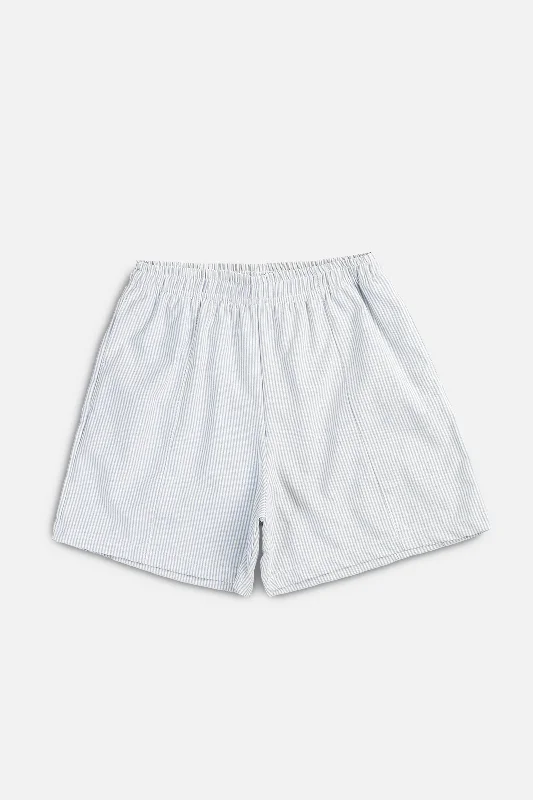 Unisex Rework Oxford Boxer Shorts - M