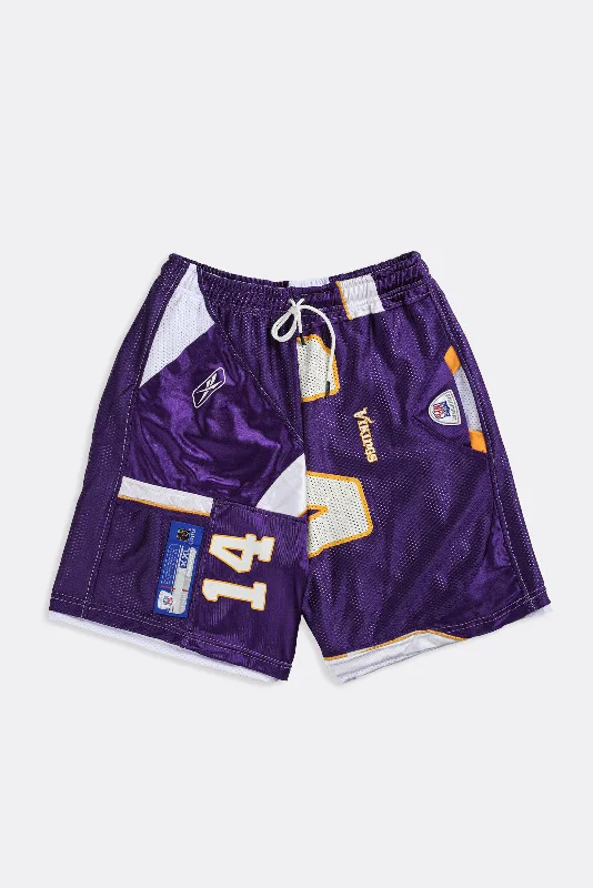 Unisex Rework Vikings NFL Jersey Shorts - Women-M, Men-S