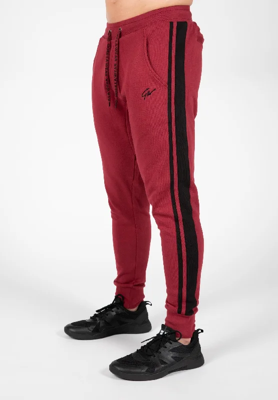 Banks Sweatpants - Burgundy Red/Black