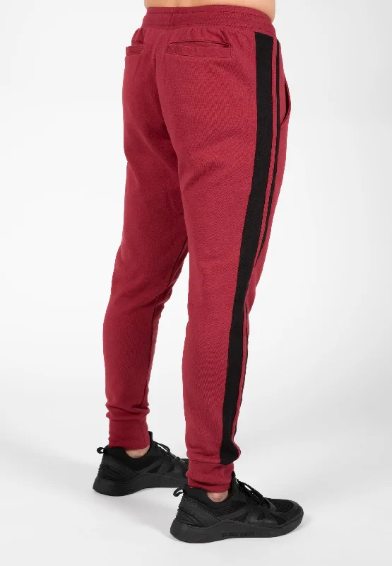 Banks Sweatpants - Burgundy Red/Black