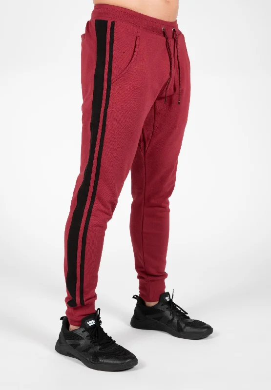 Banks Sweatpants - Burgundy Red/Black