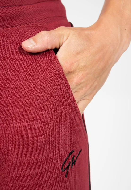 Banks Sweatpants - Burgundy Red/Black