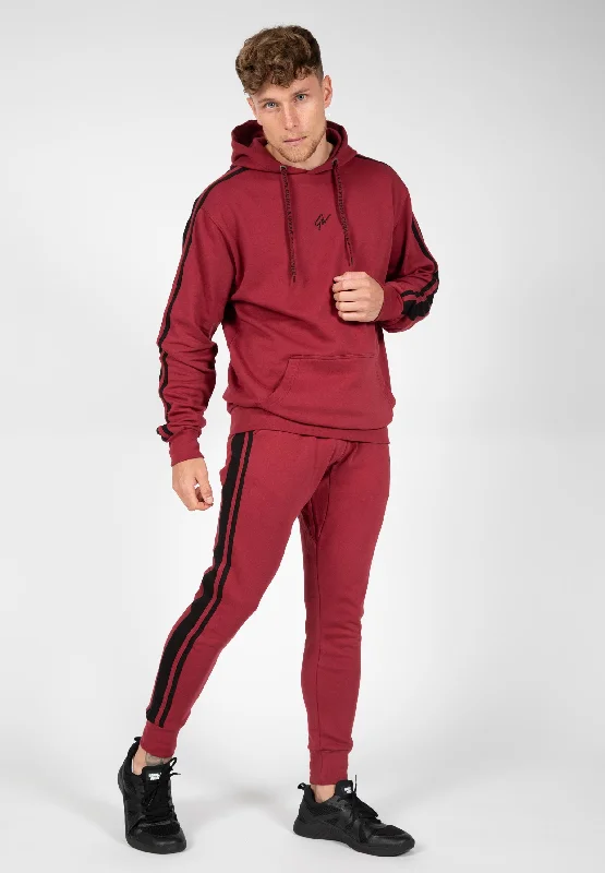 Banks Sweatpants - Burgundy Red/Black