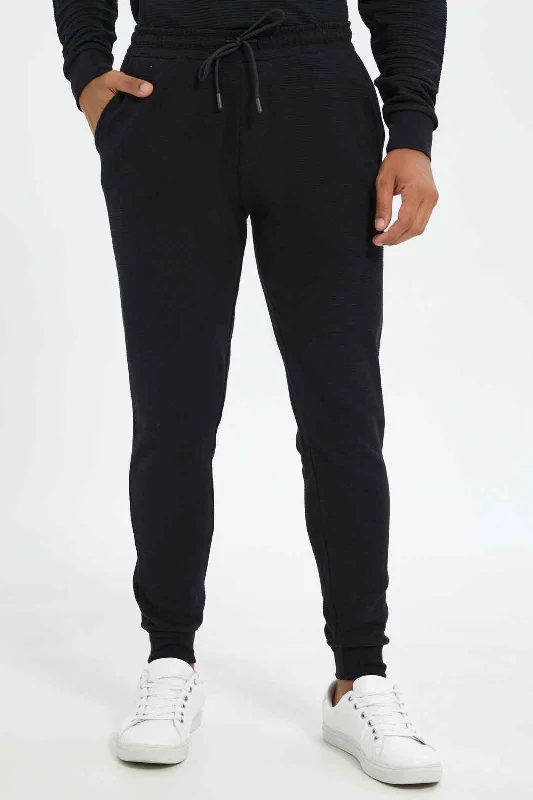 Men Black Jog Pants