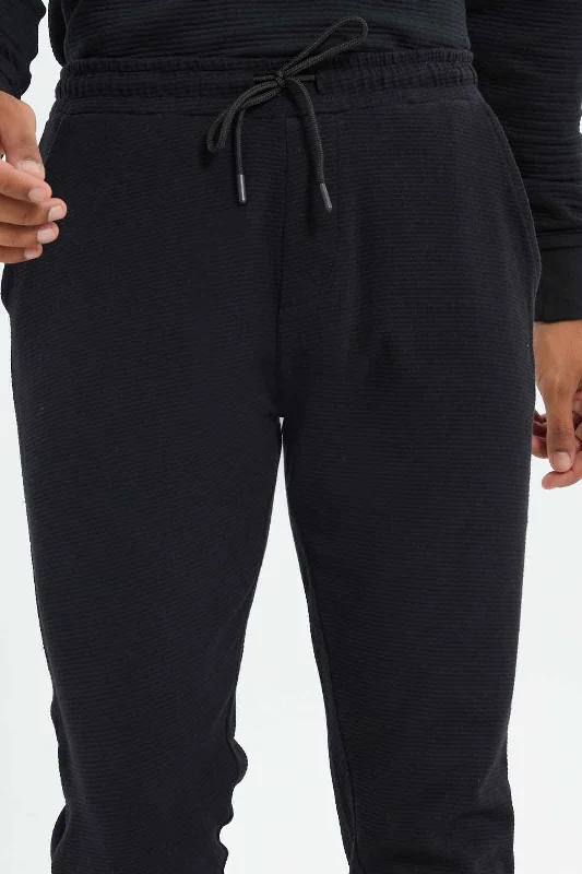 Men Black Jog Pants