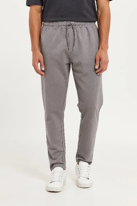 Men Charcoal Signature Sweatpants