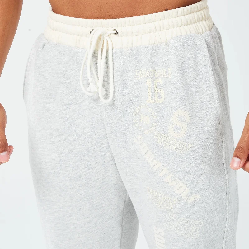 Golden Era Back-On-Track Joggers - Light Grey Marl