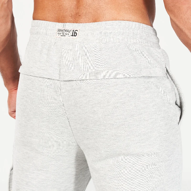 Golden Era New School Joggers - Light Grey Marl