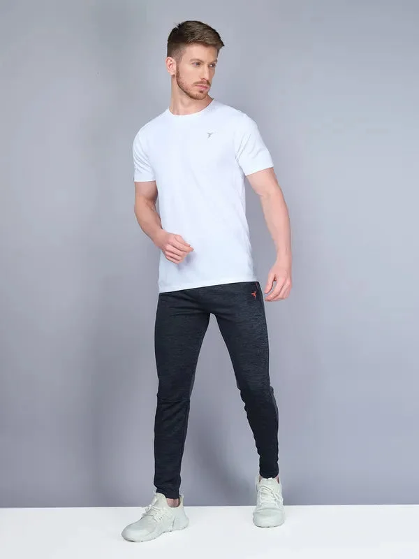 Men Melange Slim Fit Trackpants with TECHNO GUARD