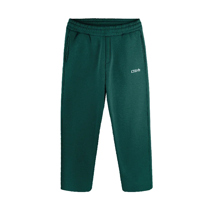 OPEN LEG JOGGER DARK GREEN