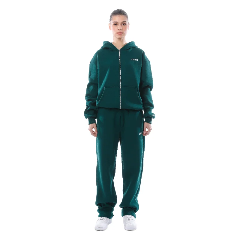 OPEN LEG JOGGER DARK GREEN