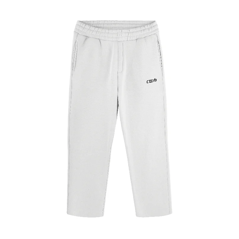 OPEN LEG JOGGER WHITE