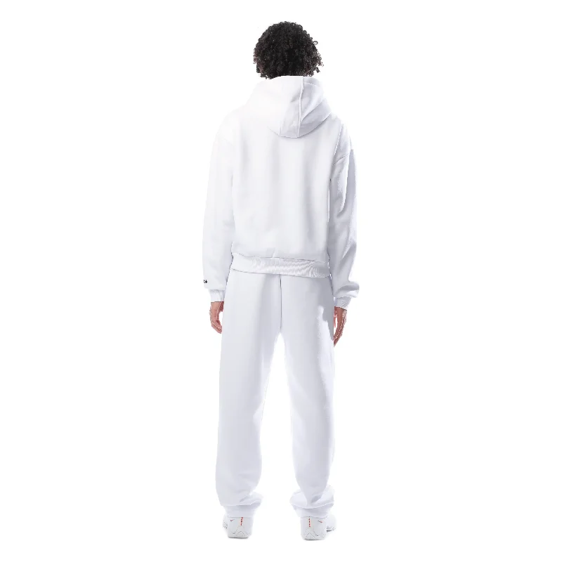 OPEN LEG JOGGER WHITE