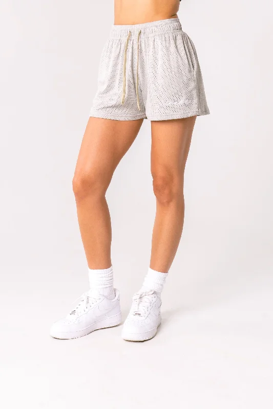 WOMEN'S BASIC SHORTS - COPPER GREY