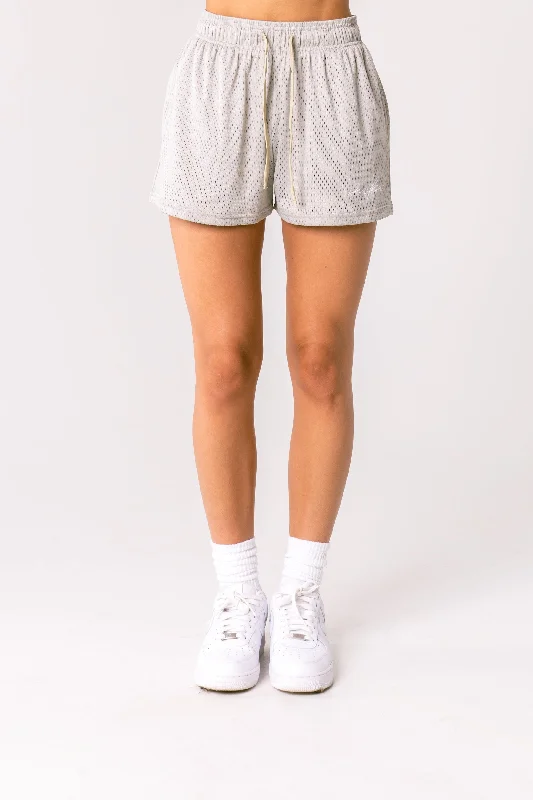 WOMEN'S BASIC SHORTS - COPPER GREY